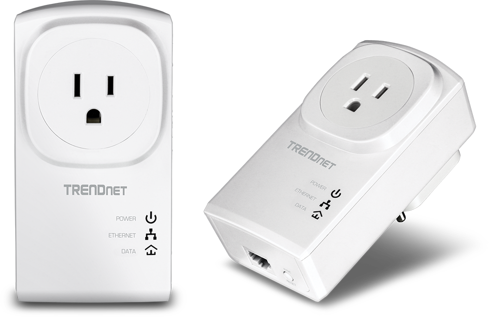 Powerline Adaptor Kit with Built-in Outlet